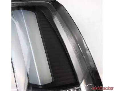 Spec-D Sequential LED Taillights (Matte Black Housing/Clear Lens) Ford Mustang 1999-2004 - LT-MST99JMLED-SQ-TM