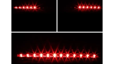 Spec-D LED 3rd Brake Light (Chrome Housing/Red Lens) Ford Mustang 1999-2004                                     - LT-MST99RBRLED-RS - Image 2