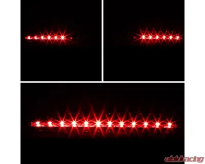 Spec-D LED 3rd Brake Light (Chrome Housing/Red Lens) Ford Mustang 1999-2004 - LT-MST99RBRLED-RS