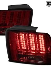 Spec-D Sequential LED Taillights - RS (Chrome Housing/Red Smoke Lens) Ford Mustang 1999-2004                                     - LT-MST99RGLED-SQ-RS - Image 10