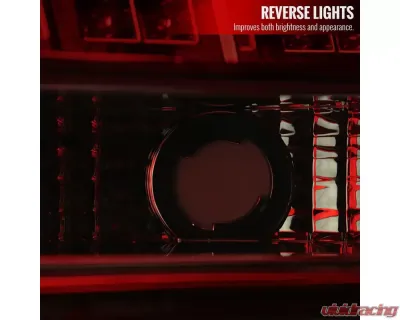 Spec-D Sequential LED Taillights - RS (Chrome Housing/Red Smoke Lens) Ford Mustang 1999-2004 - LT-MST99RGLED-SQ-RS