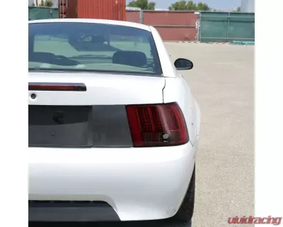 Spec-D Sequential LED Taillights - RS (Chrome Housing/Red Smoke Lens) Ford Mustang 1999-2004 - LT-MST99RGLED-SQ-RS