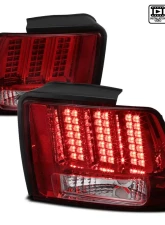 Spec-D Sequential LED Taillights - RS (Chrome Housing/Red Lens) Ford Mustang 1999-2004                                     - LT-MST99RLED-SQ-RS - Image 10