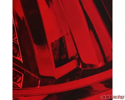 Spec-D Sequential LED Taillights - RS (Chrome Housing/Red Lens) Ford Mustang 1999-2004 - LT-MST99RLED-SQ-RS