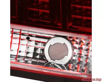 Spec-D Sequential LED Taillights - RS (Chrome Housing/Red Lens) Ford Mustang 1999-2004 - LT-MST99RLED-SQ-RS