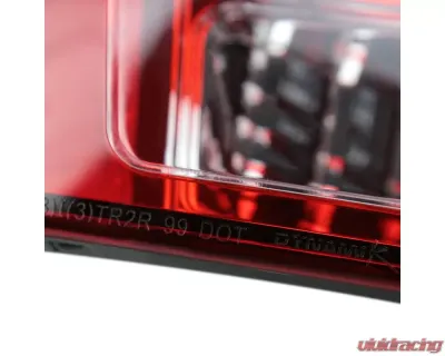 Spec-D Sequential LED Taillights - RS (Chrome Housing/Red Lens) Ford Mustang 1999-2004 - LT-MST99RLED-SQ-RS