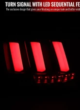 Spec-D Sequential LED Taillights (Chrome Housing/Red Lens) Ford Mustang 1999-2004                                     - LT-MST99RLED-SQ-TM - Image 2