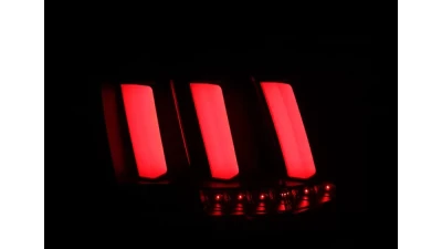 Spec-D Sequential LED Taillights (Chrome Housing/Red Lens) Ford Mustang 1999-2004                                     - LT-MST99RLED-SQ-TM - Image 2