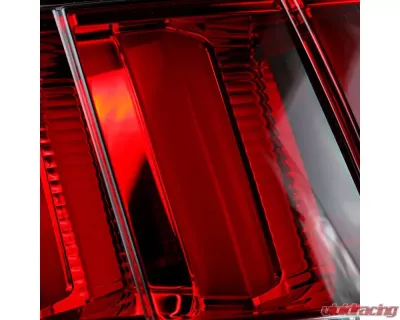 Spec-D Sequential LED Taillights (Chrome Housing/Red Lens) Ford Mustang 1999-2004 - LT-MST99RLED-SQ-TM