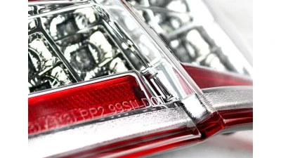 Spec-D Sequential LED Taillights (Chrome Housing/Red Lens) Ford Mustang 1999-2004                                     - LT-MST99RLED-SQ-TM - Image 7