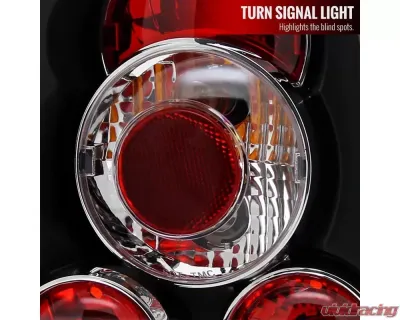 Spec-D Taillights (Matte Black Housing/Clear Lens) Volkswagen Passat 1998-2001 - LT-PAS974JM-TM