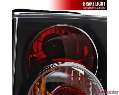 Spec-D Taillights (Matte Black Housing/Clear Lens) Volkswagen Passat 1998-2001 - LT-PAS974JM-TM