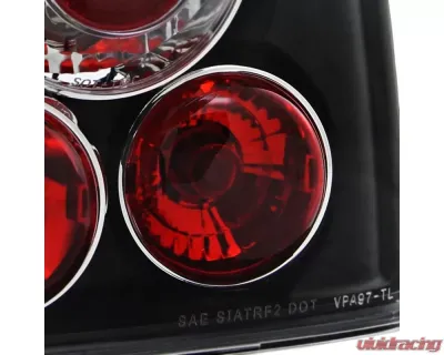 Spec-D Taillights (Matte Black Housing/Clear Lens) Volkswagen Passat 1998-2001 - LT-PAS974JM-TM