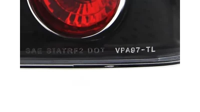 Spec-D Taillights (Matte Black Housing/Clear Lens) Volkswagen Passat 1998-2001                                     - LT-PAS974JM-TM - Image 6