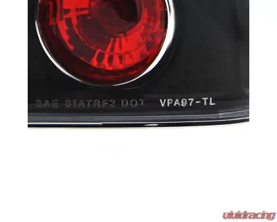 Spec-D Taillights (Matte Black Housing/Clear Lens) Volkswagen Passat 1998-2001 - LT-PAS974JM-TM