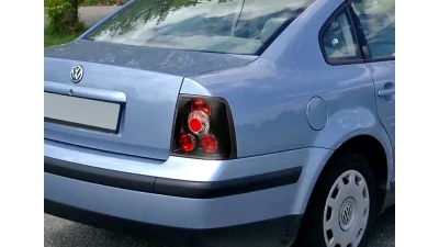Spec-D Taillights (Matte Black Housing/Clear Lens) Volkswagen Passat 1998-2001                                     - LT-PAS974JM-TM - Image 10
