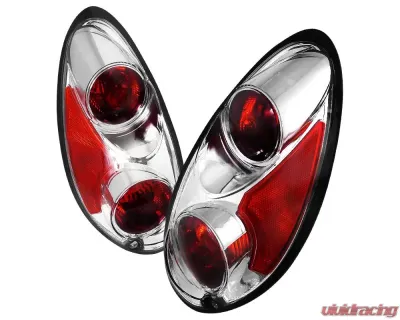 Spec-D Taillights (Chrome Housing/Clear Lens) Chrysler PT Cruiser 2001-2005 - LT-PTC01-APC