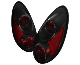 Spec-D Taillights (Matte Black Housing/Clear Lens) Chrysler PT Cruiser 2001-2005