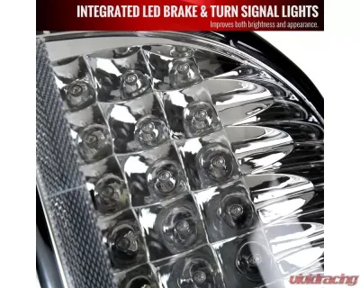 Spec-D V2 LED Taillights (Chrome Housing/Clear Lens) Dodge Ram 2002-2006 - LT-RAM02CLED-V2-RS