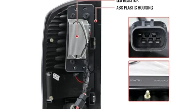 Spec-D V2 LED Taillights (Chrome Housing/Clear Lens) Dodge Ram 2002-2006                                     - LT-RAM02CLED-V2-RS - Image 8