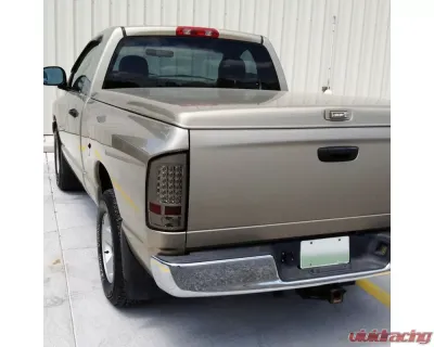 Spec-D LED Taillights (Chrome Housing/Smoked Lens) Dodge Ram 2002-2006 - LT-RAM02GLED-TM
