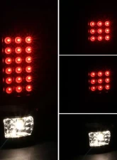 Spec-D V2 LED Taillights (Matte Black Housing/Clear Lens) Dodge Ram 2002-2006                                     - LT-RAM02JMLED-V2-TM - Image 2