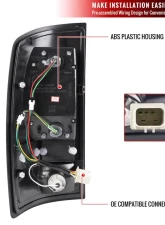 Spec-D LED Taillights (Chrome Housing/Red Lens) Dodge Ram 2002-2006                                     - LT-RAM02RLED-G2-TM - Image 8