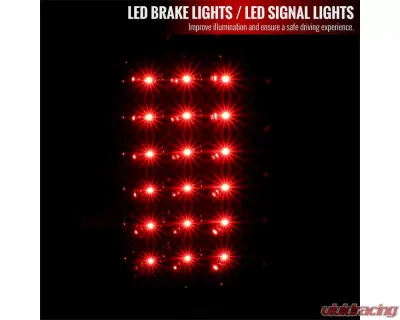 Spec-D LED Taillights (Glossy Black housing/Smoked Lens) Dodge Ram 2007-2009 - LT-RAM07BBLED-TM