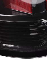 Spec-D White Bar LED Taillights (Glossy Black Housing/Clear Lens) Dodge Ram 2009-2022                                     - LT-RAM09BKLED-G2-TM - Image 5