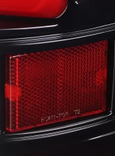 Spec-D White Bar LED Taillights (Glossy Black Housing/Clear Lens) Dodge Ram 2009-2022                                     - LT-RAM09BKLED-G2-TM - Image 6