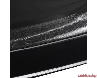 Spec-D White Bar LED Taillights (Glossy Black Housing/Clear Lens) Dodge Ram 2009-2022 - LT-RAM09BKLED-G2-TM