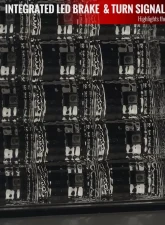 Spec-D White Bar LED Taillights (Chrome Housing/Smoked Lens) Dodge Ram 2009-2022                                     - LT-RAM09GLED-G2-TM - Image 4