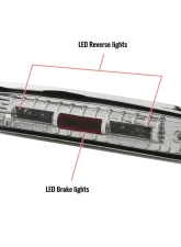 Spec-D SMD LED 3rd Brake Light (Chrome Housing/Clear Lens) Dodge RAM 2009-2013                                     - LT-RAM09RBCLED-RS - Image 10