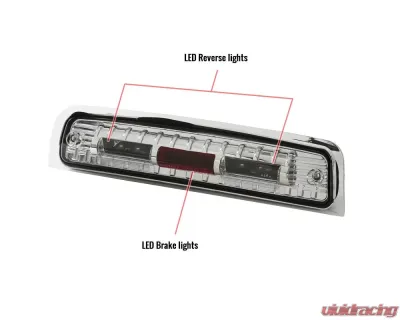 Spec-D SMD LED 3rd Brake Light (Chrome Housing/Clear Lens) Dodge RAM 2009-2013 - LT-RAM09RBCLED-RS