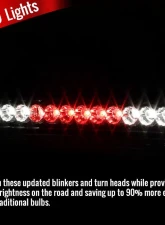 Spec-D LED 3rd Brake Light (Chrome Housing/Clear Lens) Dodge RAM 1994-2002                                     - LT-RAM94RBCLED-RS - Image 2