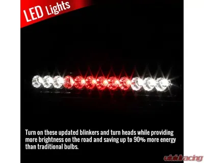 Spec-D LED 3rd Brake Light (Chrome Housing/Clear Lens) Dodge RAM 1994-2002 - LT-RAM94RBCLED-RS