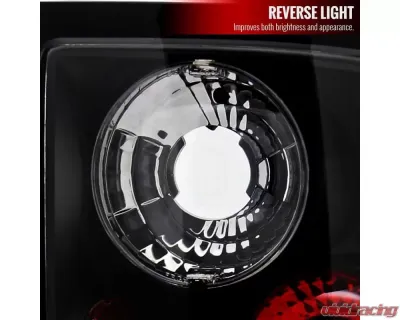 Spec-D Taillights (Matte Black Housing/Clear Lens) Ford Ranger 2001-2005 - LT-RAN01JM-TM