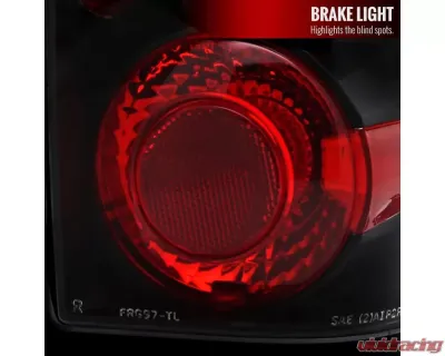 Spec-D Taillights (Matte Black Housing/Clear Lens) Ford Ranger 2001-2005 - LT-RAN01JM-TM