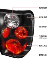 Spec-D Taillights (Matte Black Housing/Clear Lens) Ford Ranger 2001-2005                                     - LT-RAN01JM-TM - Image 8