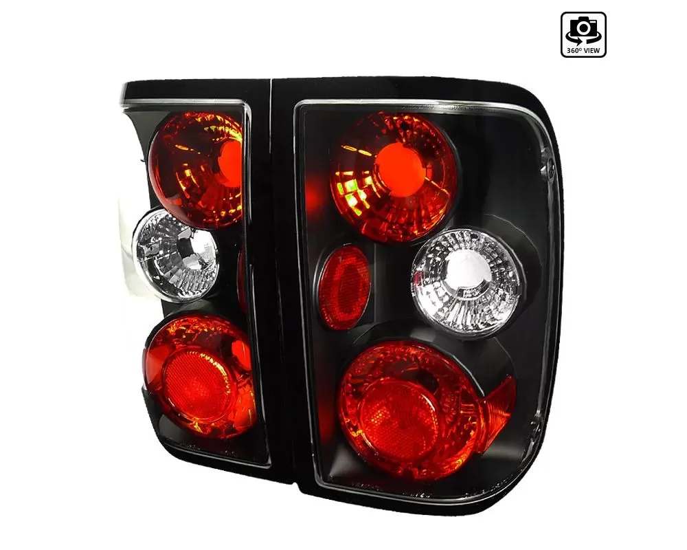 Spec-D Taillights (Matte Black Housing/Clear Lens) Ford Ranger 1993-1997 - LT-RAN93JM-TM