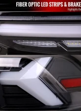 Spec-D White LED Bar Sequential Signal Taillights (Matte Black Housing/Clear Lens) Toyota RAV4 2019-2024                                     - LT-RAV419JMLED-SQ-TM - Image 6