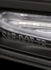 Spec-D White LED Bar Sequential Signal Taillights (Matte Black Housing/Clear Lens) Toyota RAV4 2019-2024                                     - LT-RAV419JMLED-SQ-TM - Image 7