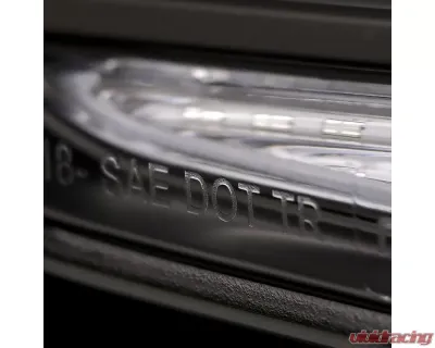 Spec-D White LED Bar Sequential Signal Taillights (Matte Black Housing/Clear Lens) Toyota RAV4 2019-2024 - LT-RAV419JMLED-SQ-TM