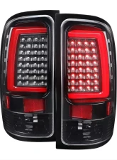 Spec-D C-Bar LED Taillights (Jet Black Housing/Clear Lens) GMC Sierra 2007-2014                                     - LT-SIE07BKLED-G2-TM - Image 9