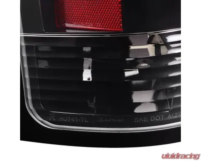 Spec-D C-Bar LED Taillights (Jet Black Housing/Clear Lens) GMC Sierra 2007-2014 - LT-SIE07BKLED-G2-TM
