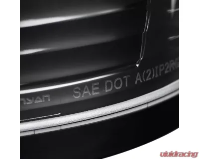 Spec-D C-Bar LED Taillights (Jet Black Housing/Clear Lens) GMC Sierra 2007-2014 - LT-SIE07BKLED-G2-TM