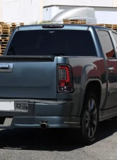 Spec-D C-Bar LED Taillights (Jet Black Housing/Clear Lens) GMC Sierra 2007-2014                                     - LT-SIE07BKLED-G2-TM - Image 9