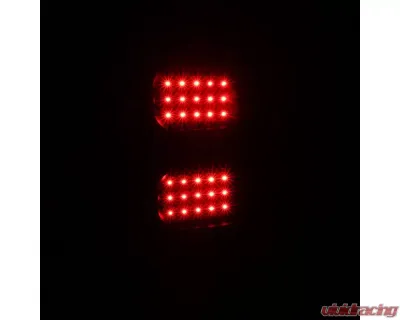 Spec-D V2 LED Taillights (Matte Black Housing/Clear Lens) GMC Sierra 2007-2014 - LT-SIE07JMLED-V2-TM