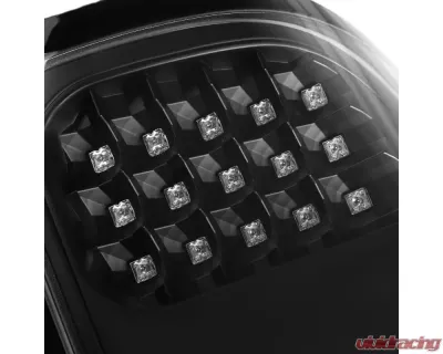 Spec-D V2 LED Taillights (Matte Black Housing/Clear Lens) GMC Sierra 2007-2014 - LT-SIE07JMLED-V2-TM