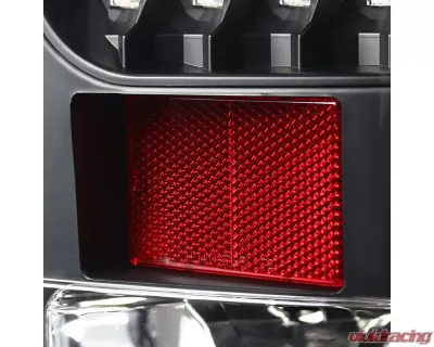 Spec-D V2 LED Taillights (Matte Black Housing/Clear Lens) GMC Sierra 2007-2014 - LT-SIE07JMLED-V2-TM